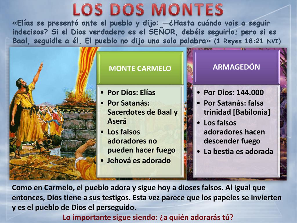 Lo importante sigue siendo: ¿a quién adorarás tú