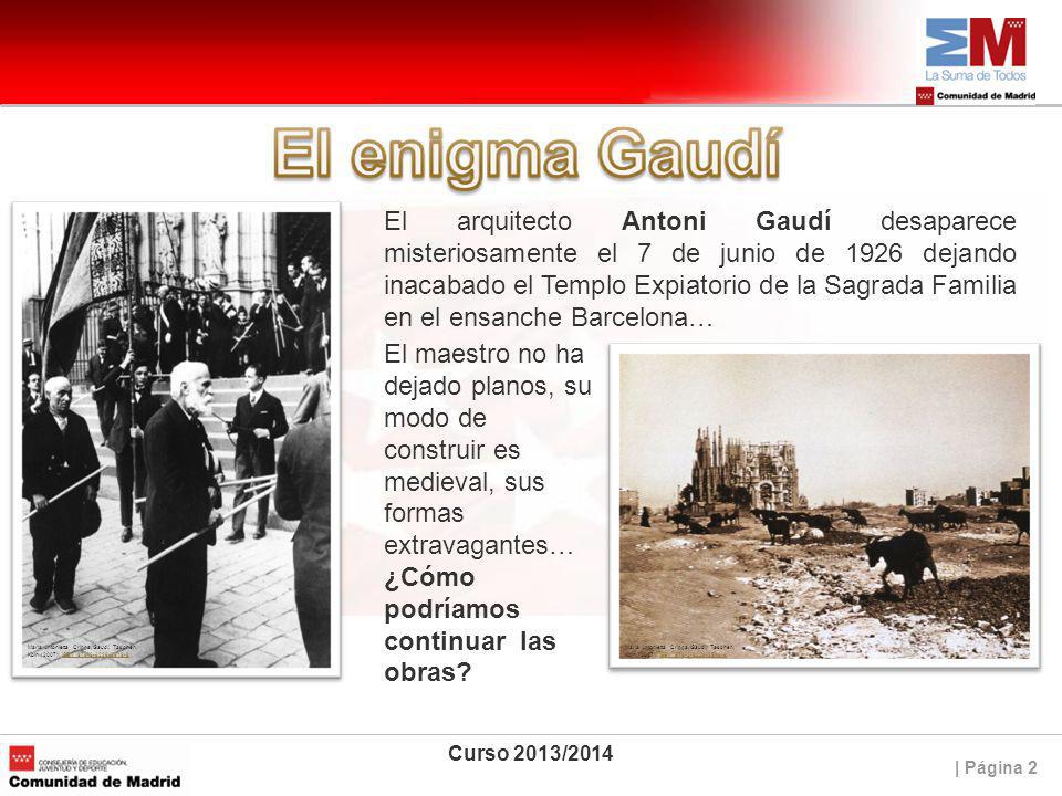 El arquitecto Antoni Gaudí desaparece misteriosamente el 7 de junio de 1926 dejando inacabado el Templo Expiatorio de la Sagrada Familia en el ensanche Barcelona…