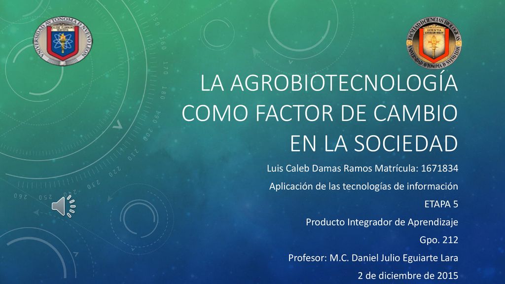 La agrobiotecnología como factor de cambio en la sociedad