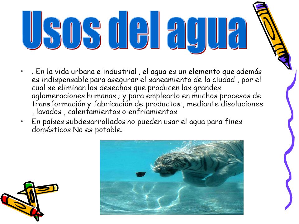Usos del agua