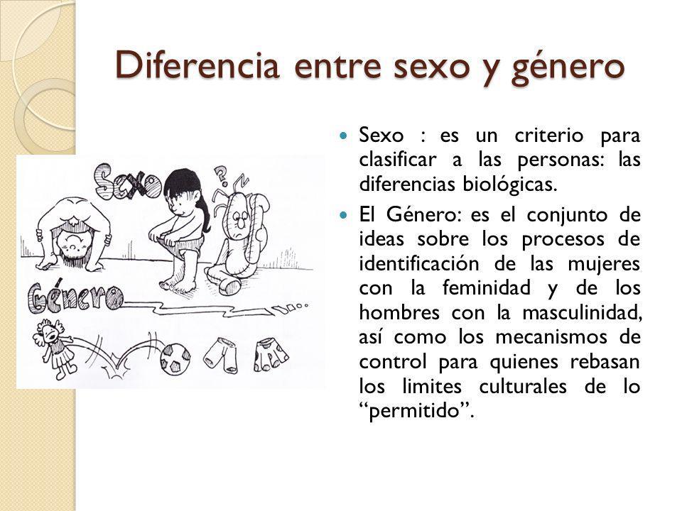 Diferencia entre sexo y género