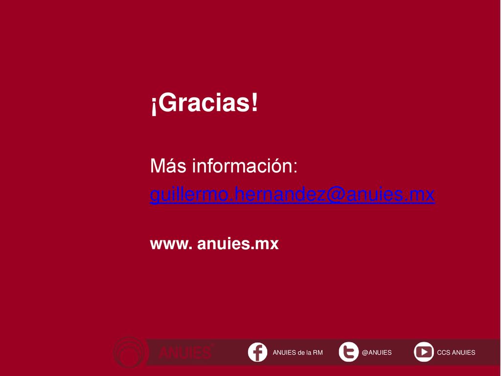 ¡Gracias! Más información: