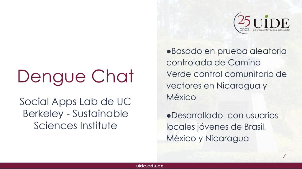 Social Apps Lab de UC Berkeley - Sustainable Sciences Institute