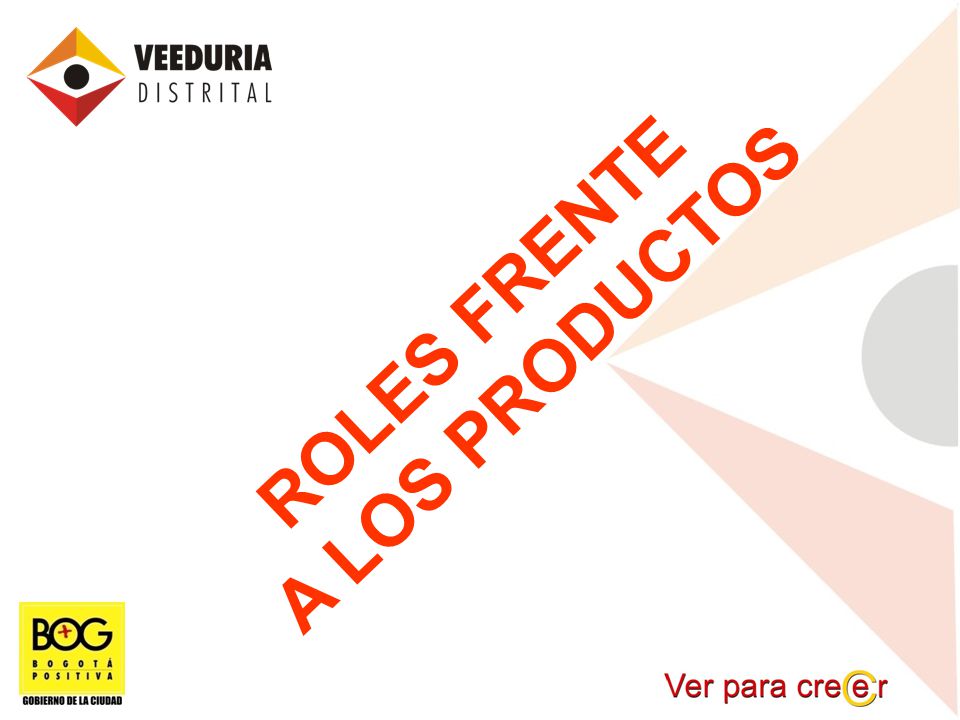 ROLES FRENTE A LOS PRODUCTOS