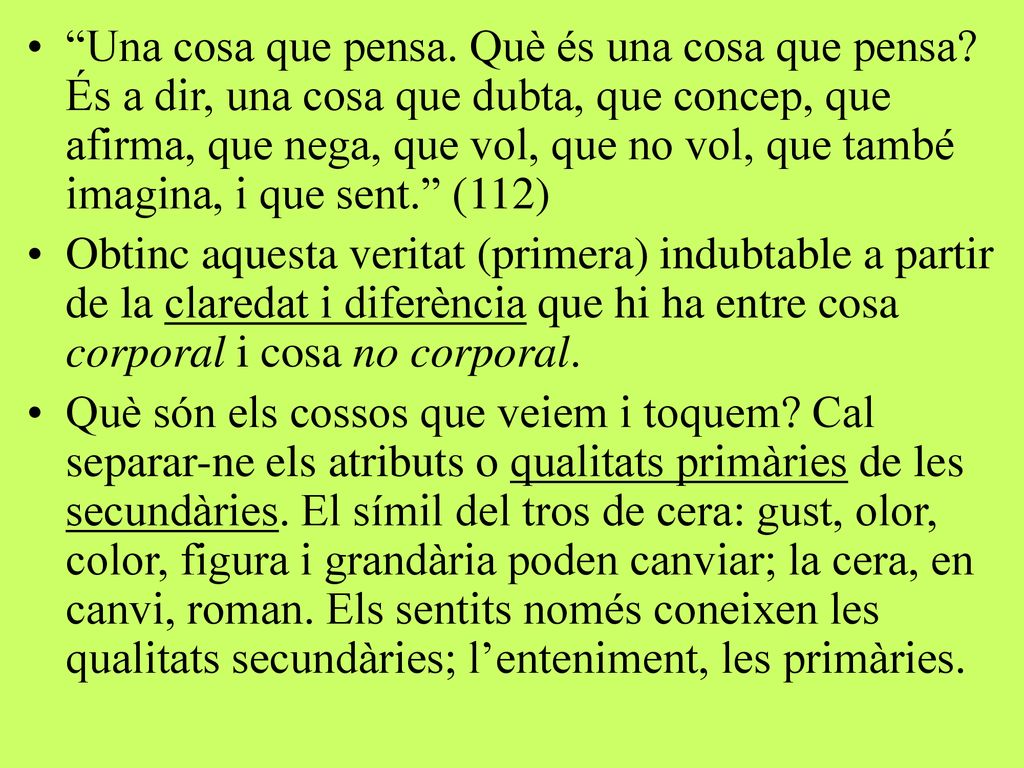 Una cosa que pensa. Què és una cosa que pensa