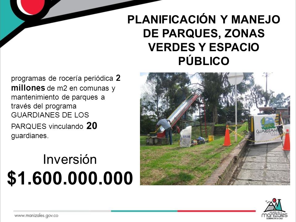 PLANIFICACIÓN Y MANEJO DE PARQUES, ZONAS VERDES Y ESPACIO PÚBLICO