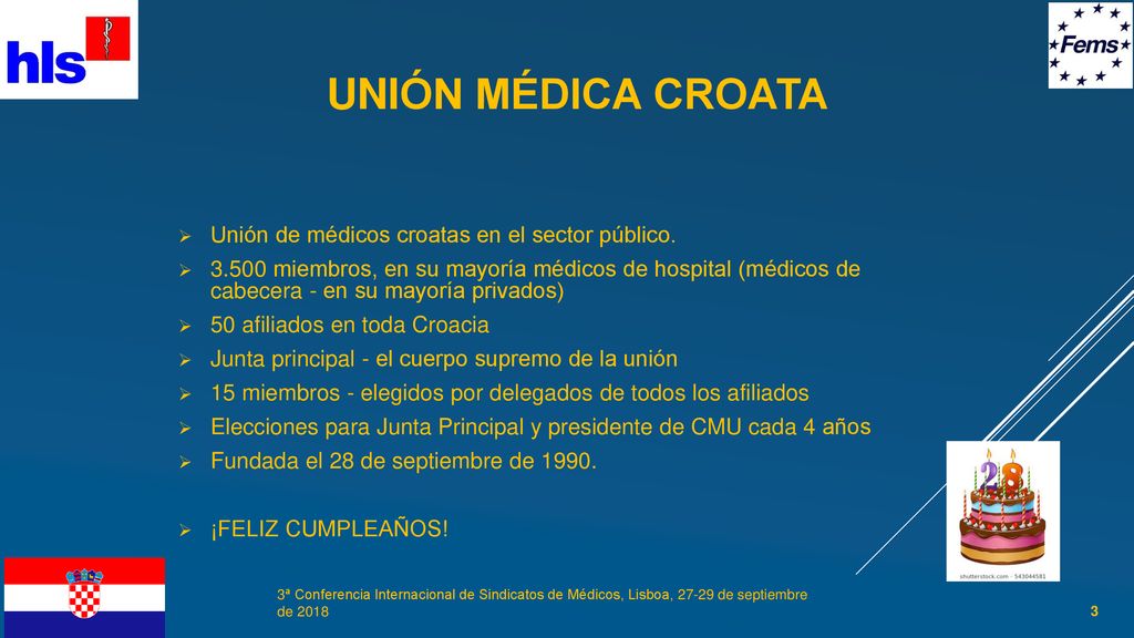 UNIón médica croata Unión de médicos croatas en el sector público.