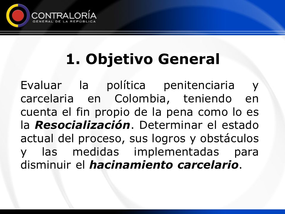 1. Objetivo General
