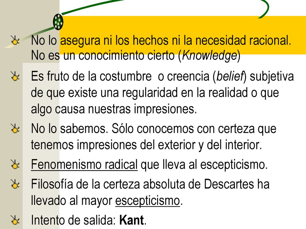 No lo asegura ni los hechos ni la necesidad racional