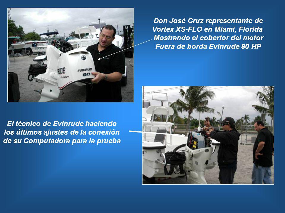 Don José Cruz representante de Vortex XS-FLO en Miami, Florida
