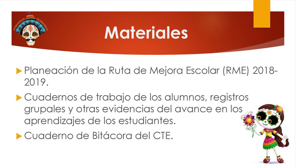 Materiales Planeación de la Ruta de Mejora Escolar (RME)