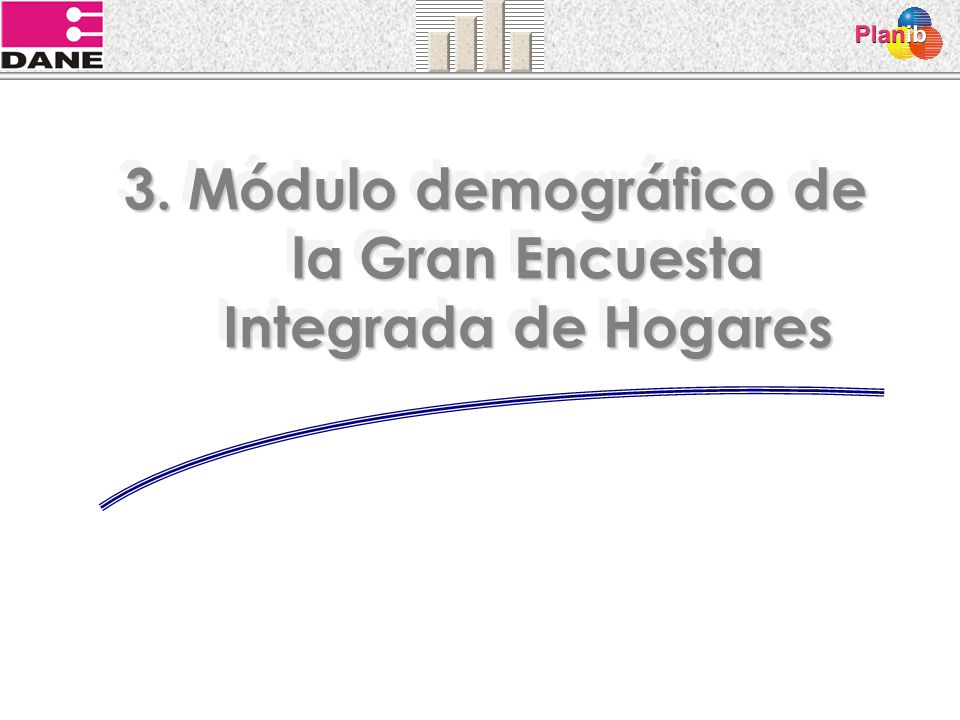3. Módulo demográfico de la Gran Encuesta Integrada de Hogares