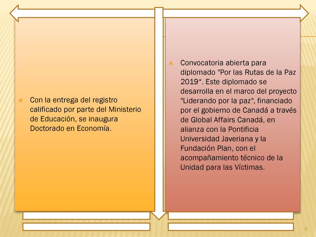 Con la entrega del registro calificado por parte del Ministerio de Educación, se inaugura Doctorado en Economía.