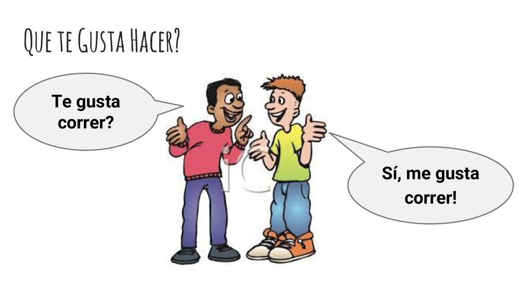 Que te Gusta Hacer Te gusta correr Sí, me gusta correr!