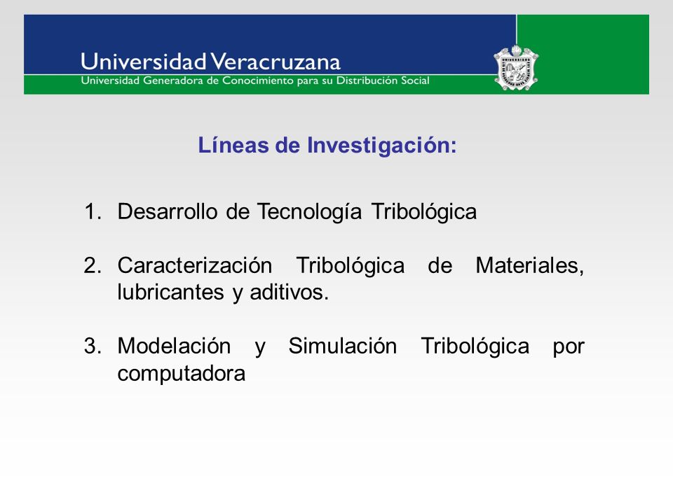 Líneas de Investigación: