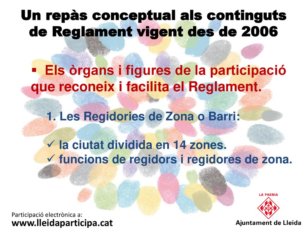Un repàs conceptual als continguts de Reglament vigent des de 2006
