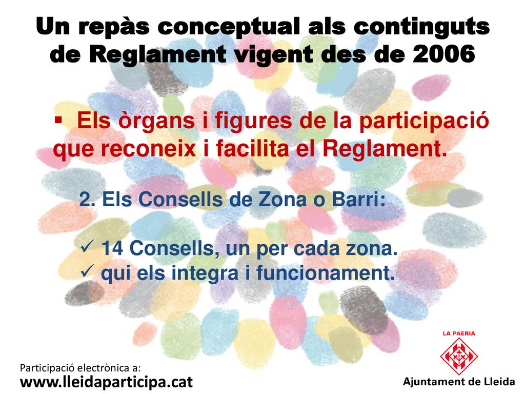 Un repàs conceptual als continguts de Reglament vigent des de 2006