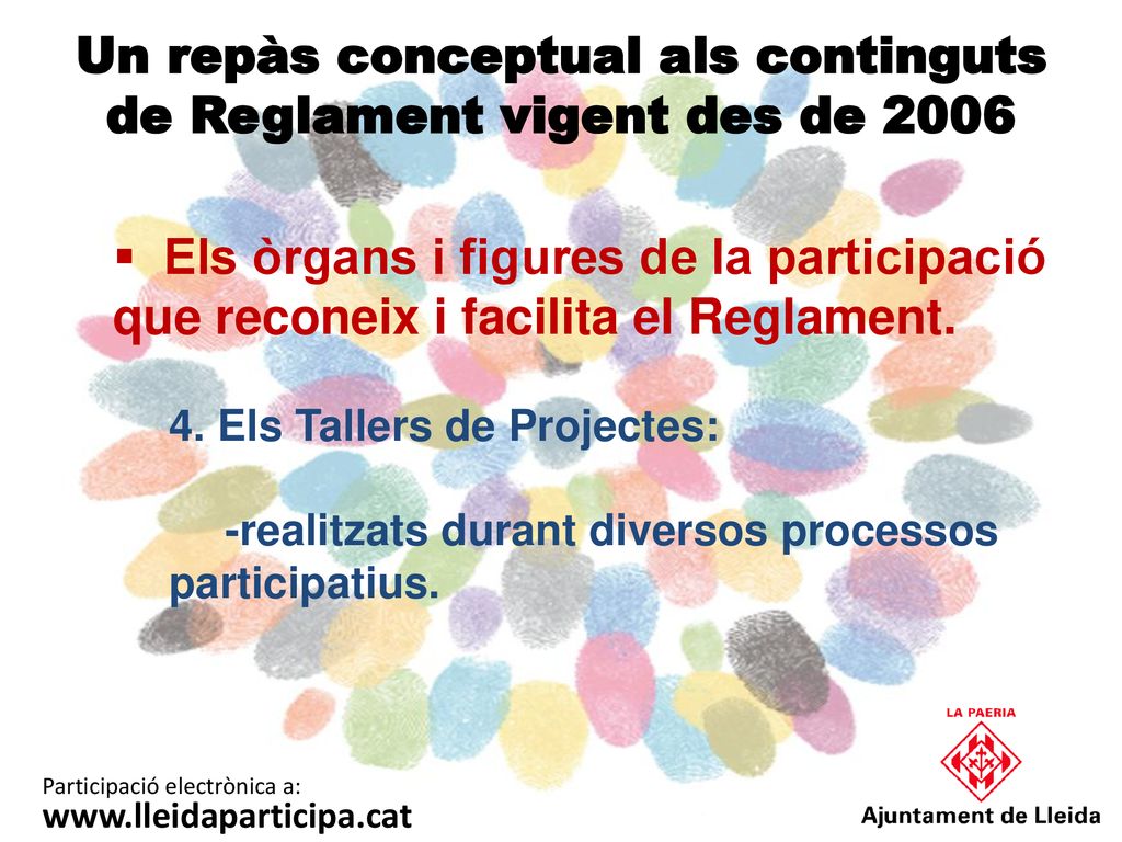 Un repàs conceptual als continguts de Reglament vigent des de 2006