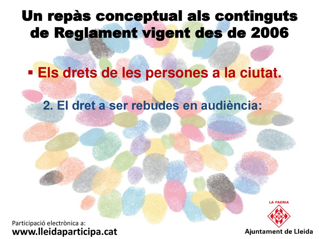 Un repàs conceptual als continguts de Reglament vigent des de 2006