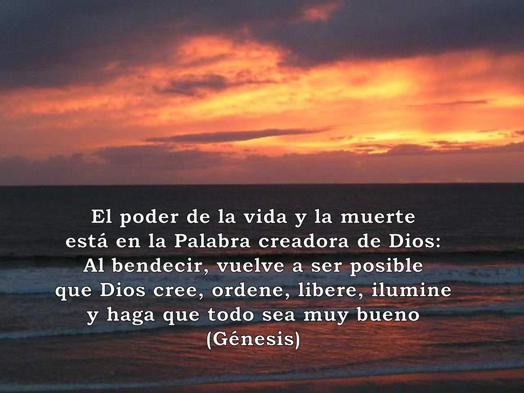 El poder de la vida y la muerte está en la Palabra creadora de Dios: