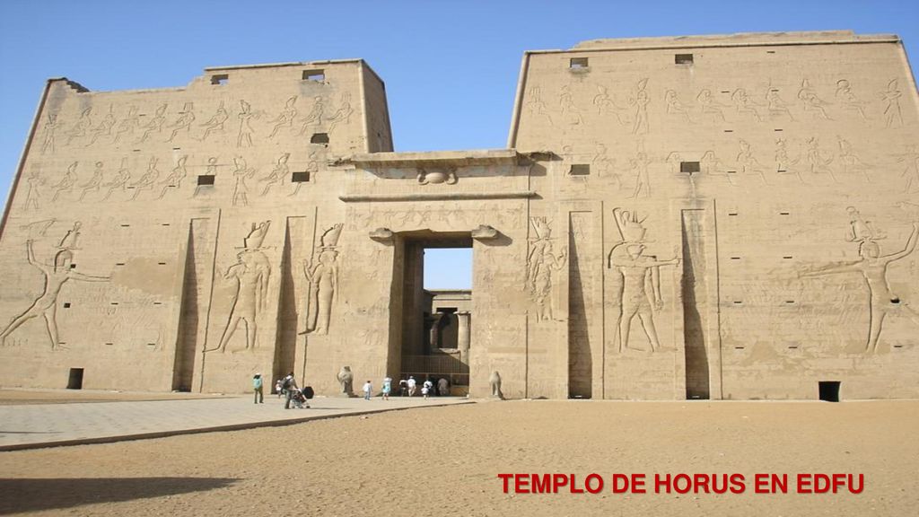 TEMPLO DE HORUS EN EDFU TEMPLO DE HORUS EN EDFU