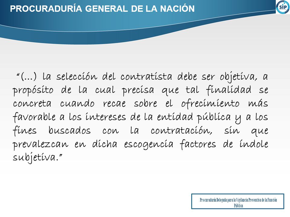 PROCURADURÍA GENERAL DE LA NACIÓN