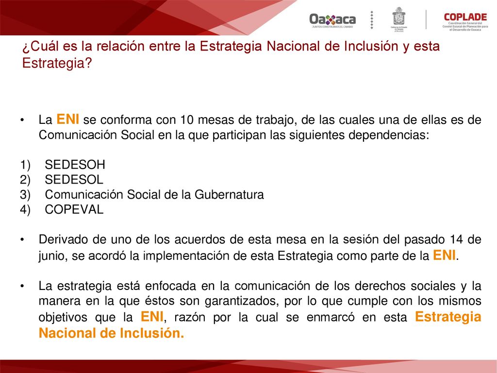 ¿Cuál es la relación entre la Estrategia Nacional de Inclusión y esta Estrategia
