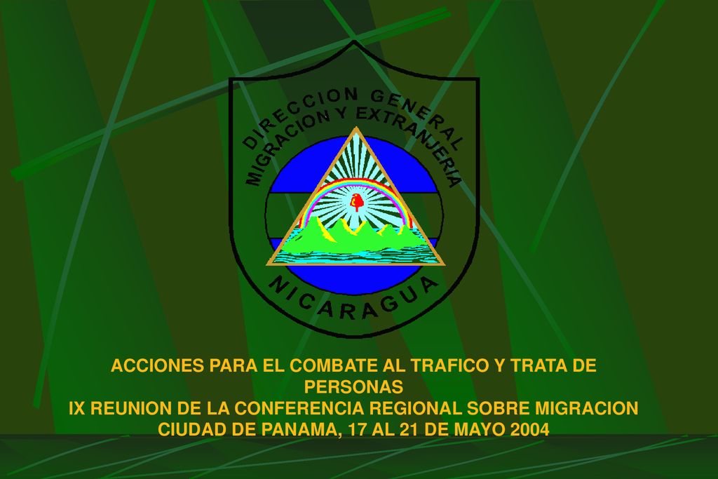ACCIONES PARA EL COMBATE AL TRAFICO Y TRATA DE PERSONAS