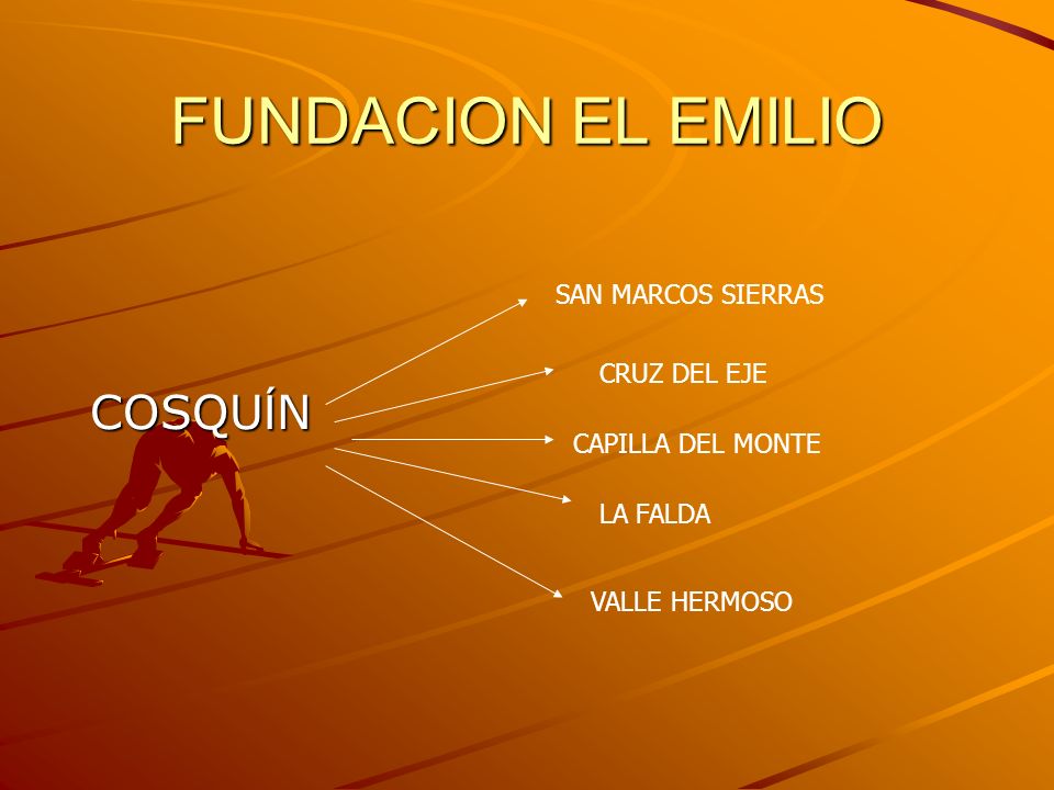FUNDACION EL EMILIO COSQUÍN SAN MARCOS SIERRAS CRUZ DEL EJE