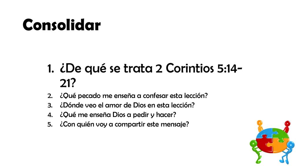 Consolidar ¿De qué se trata 2 Corintios 5: