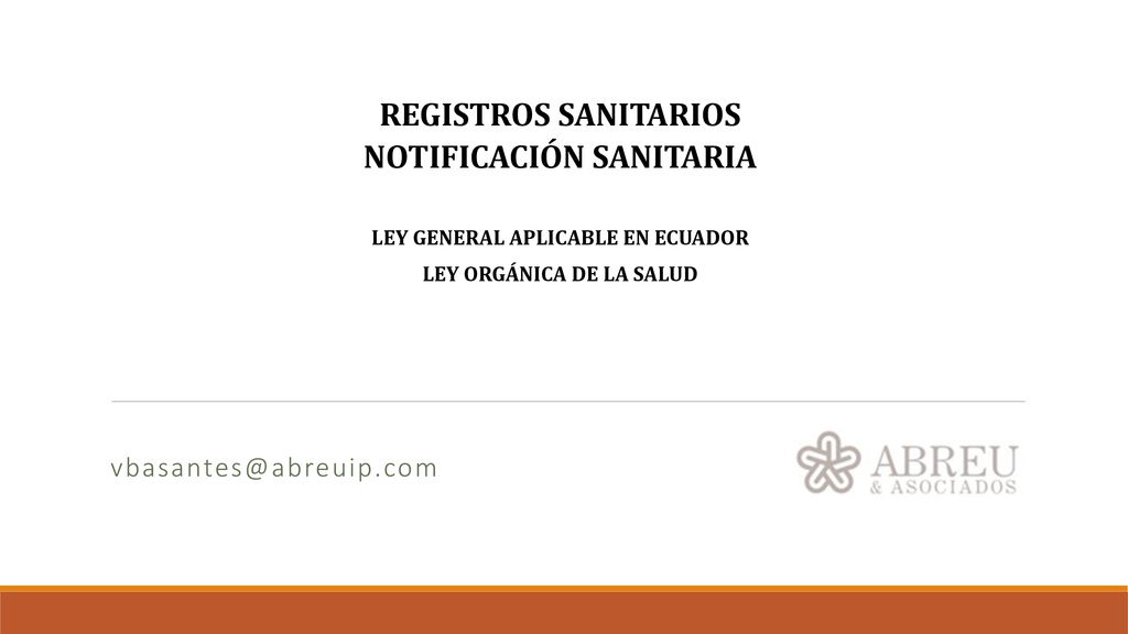 LEY GENERAL APLICABLE EN ECUADOR LEY ORGÁNICA DE LA SALUD