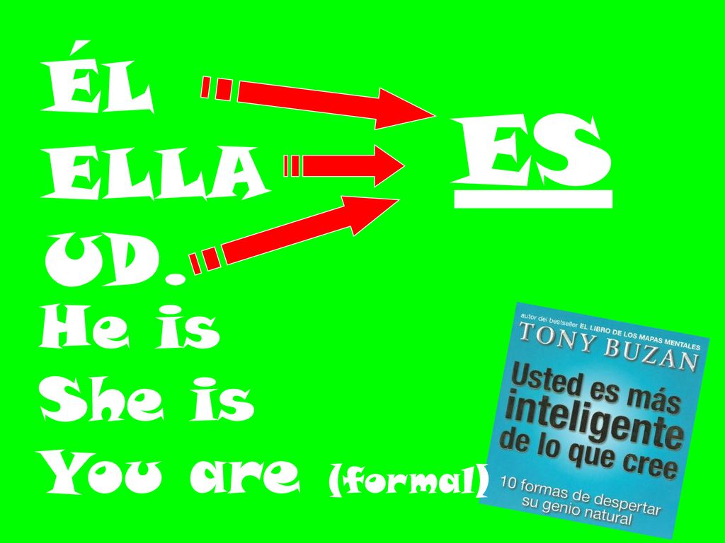 ÉL ELLA UD. ES He is She is You are (formal)