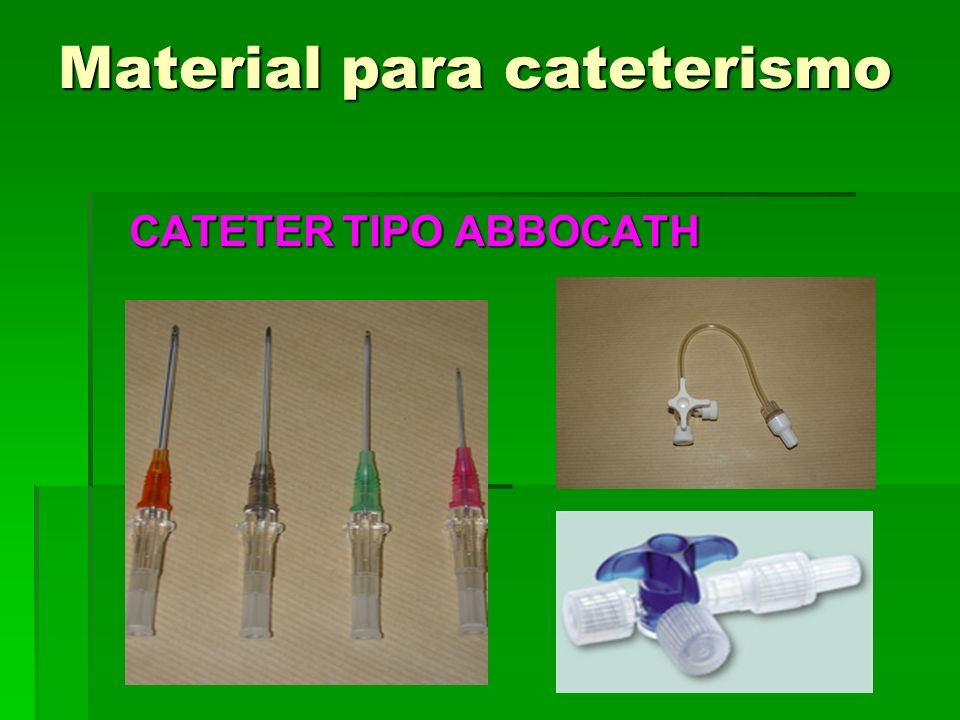 Material para cateterismo