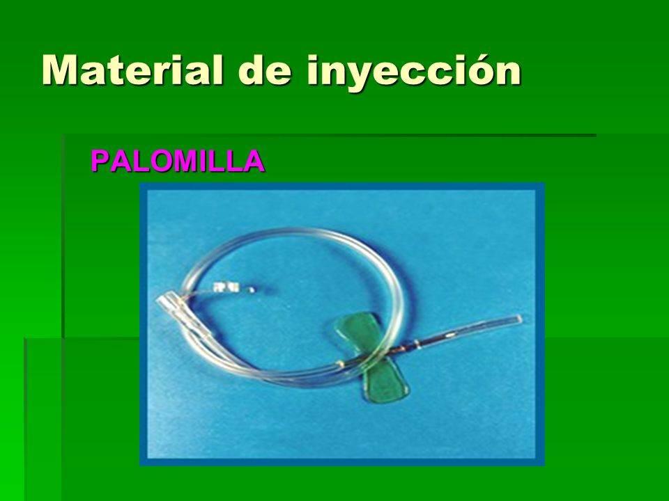 Material de inyección PALOMILLA