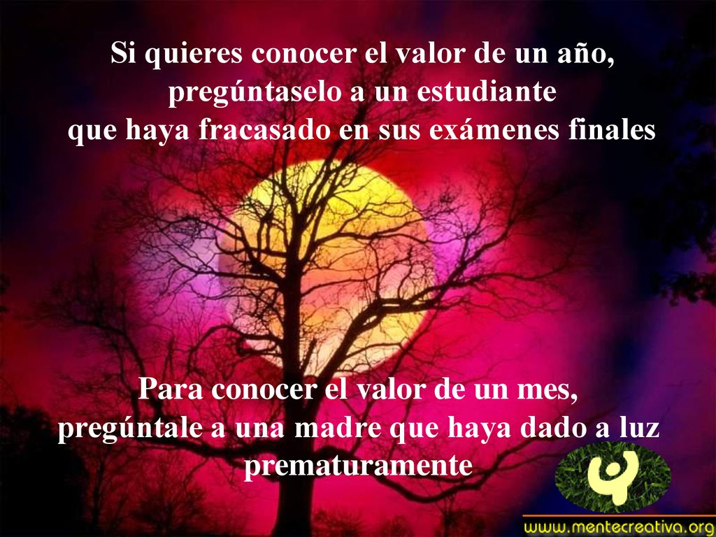 Si quieres conocer el valor de un año, pregúntaselo a un estudiante que haya fracasado en sus exámenes finales