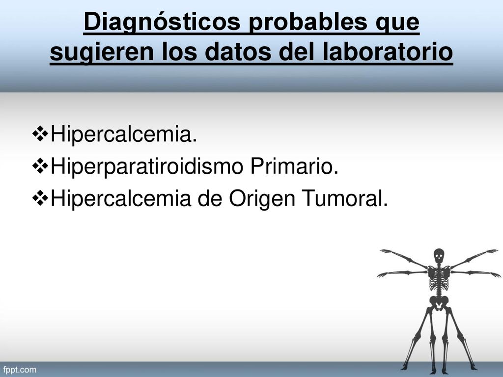 Diagnósticos probables que sugieren los datos del laboratorio