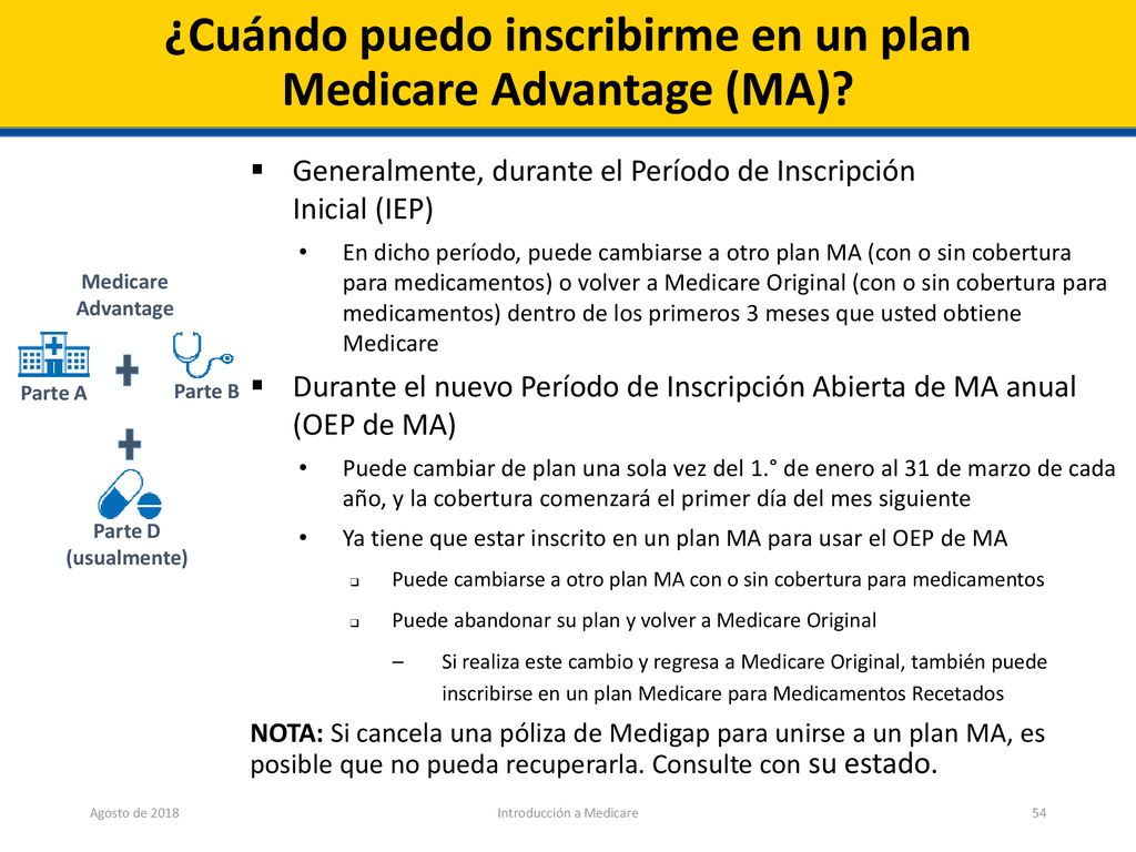 ¿Cuándo puedo inscribirme en un plan Medicare Advantage (MA)
