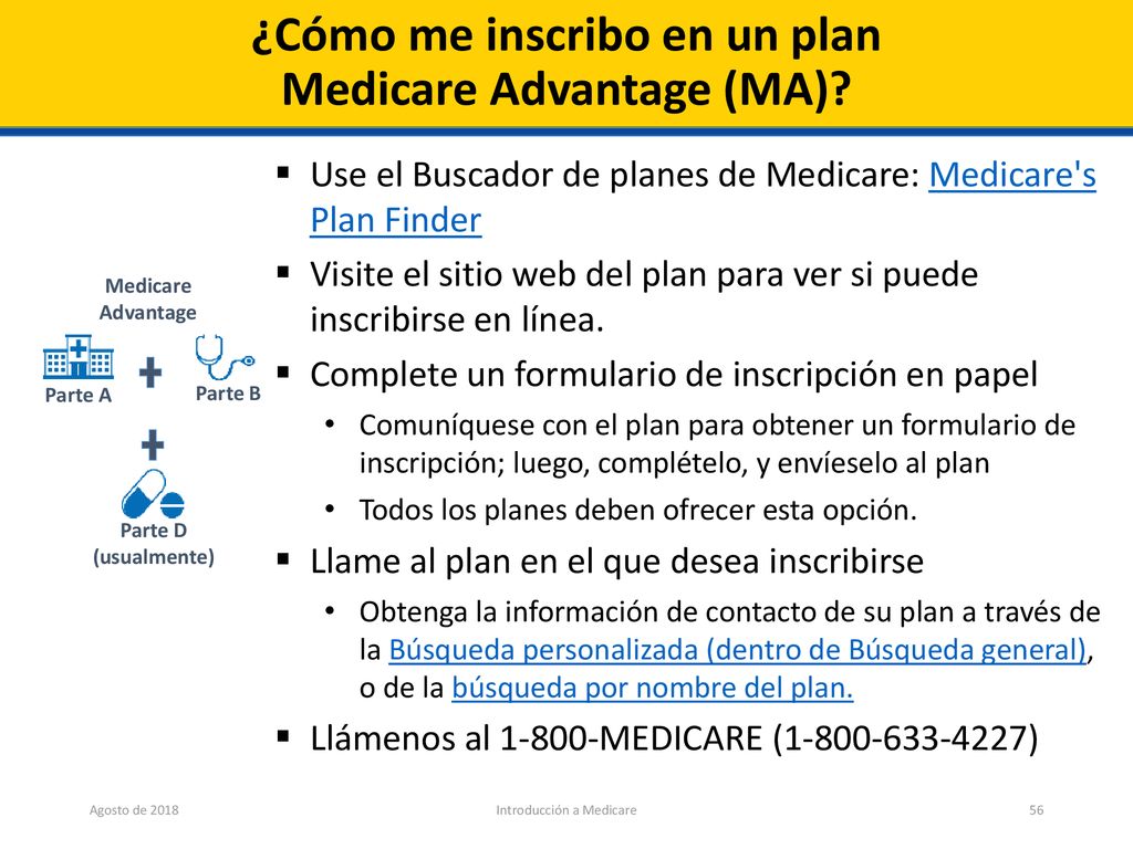 ¿Cómo me inscribo en un plan Medicare Advantage (MA)