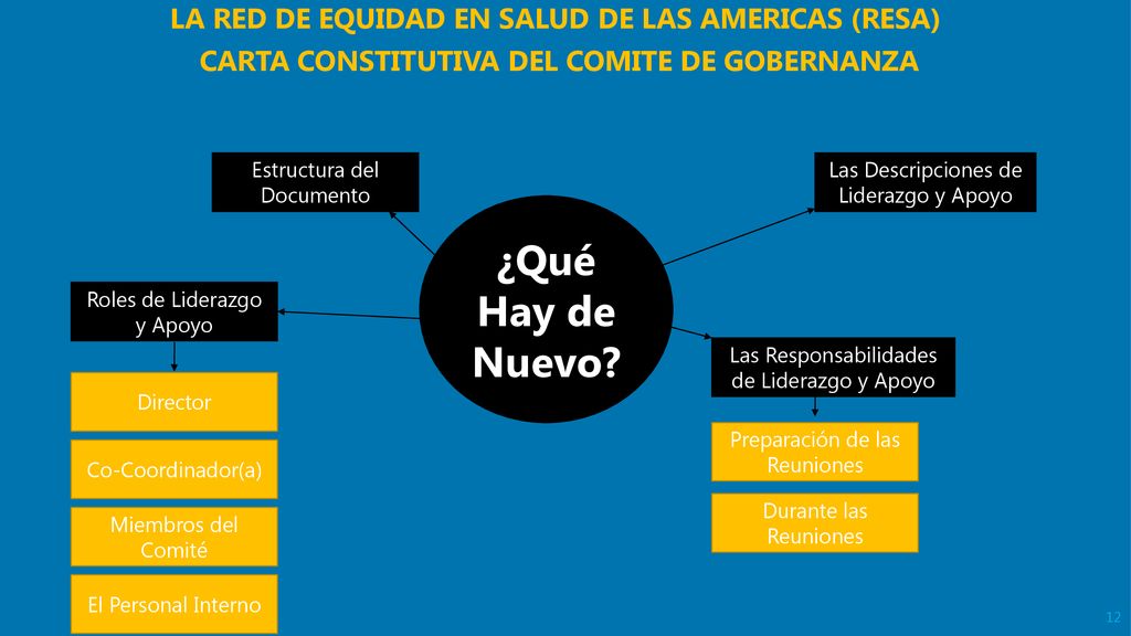 ¿Qué Hay de Nuevo LA RED DE EQUIDAD EN SALUD DE LAS AMERICAS (RESA)