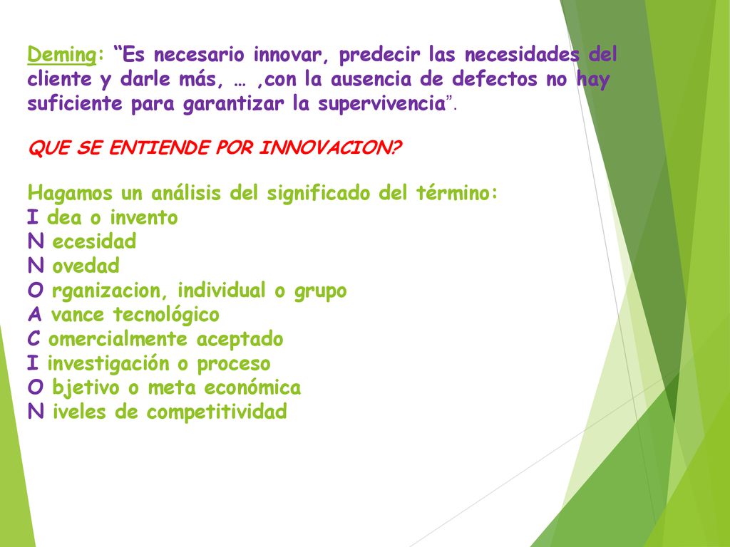 Hagamos un análisis del significado del término: I dea o invento