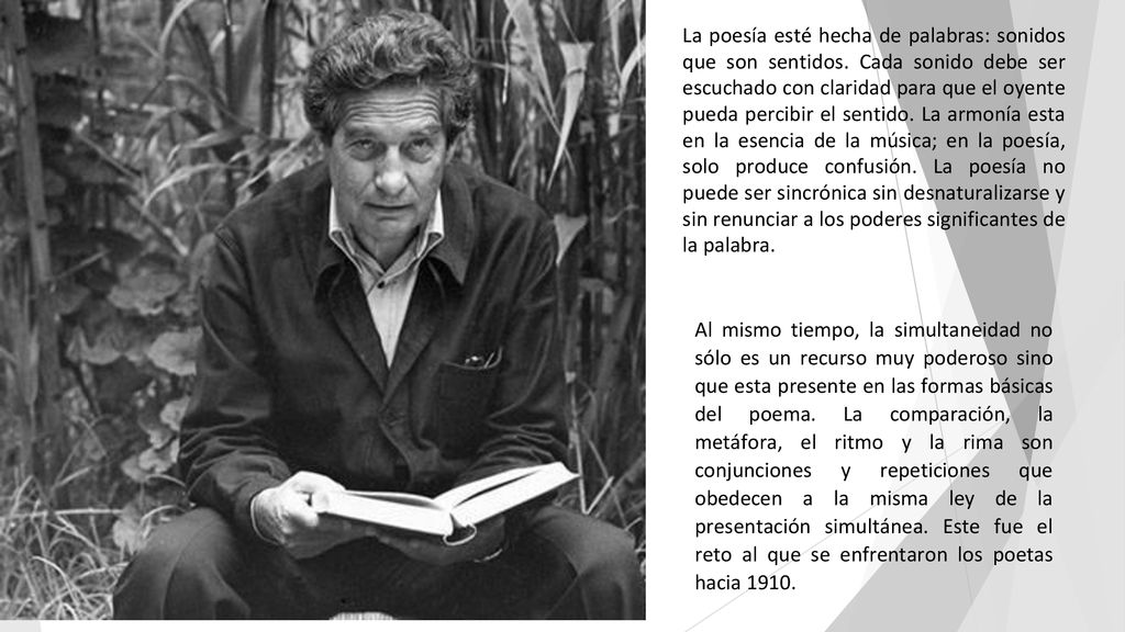 La poesía esté hecha de palabras: sonidos que son sentidos