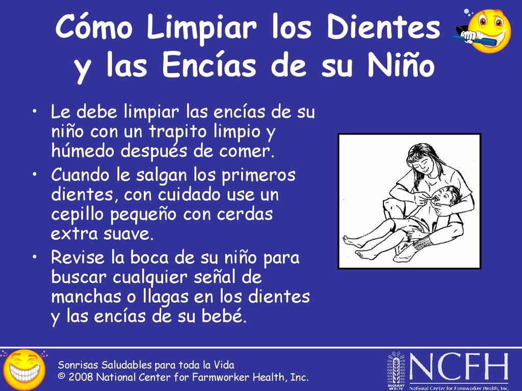 Cómo Limpiar los Dientes y las Encías de su Niño