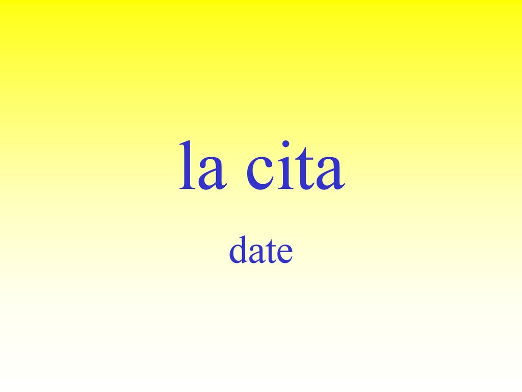 la cita date