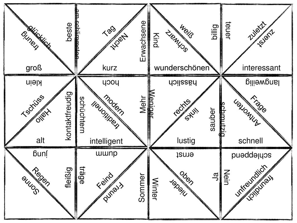 teuer zuletzt glücklich beste Tag weiß billig zuerst traurig Nacht