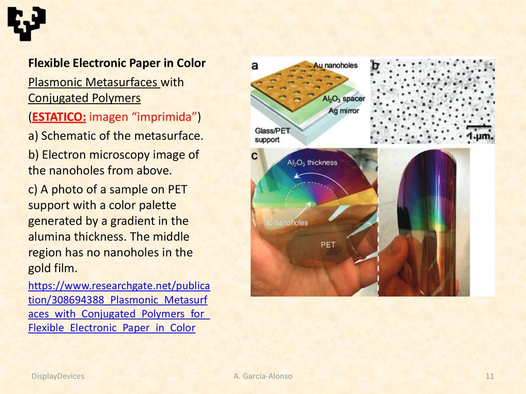 Flexible Electronic Paper in Color
