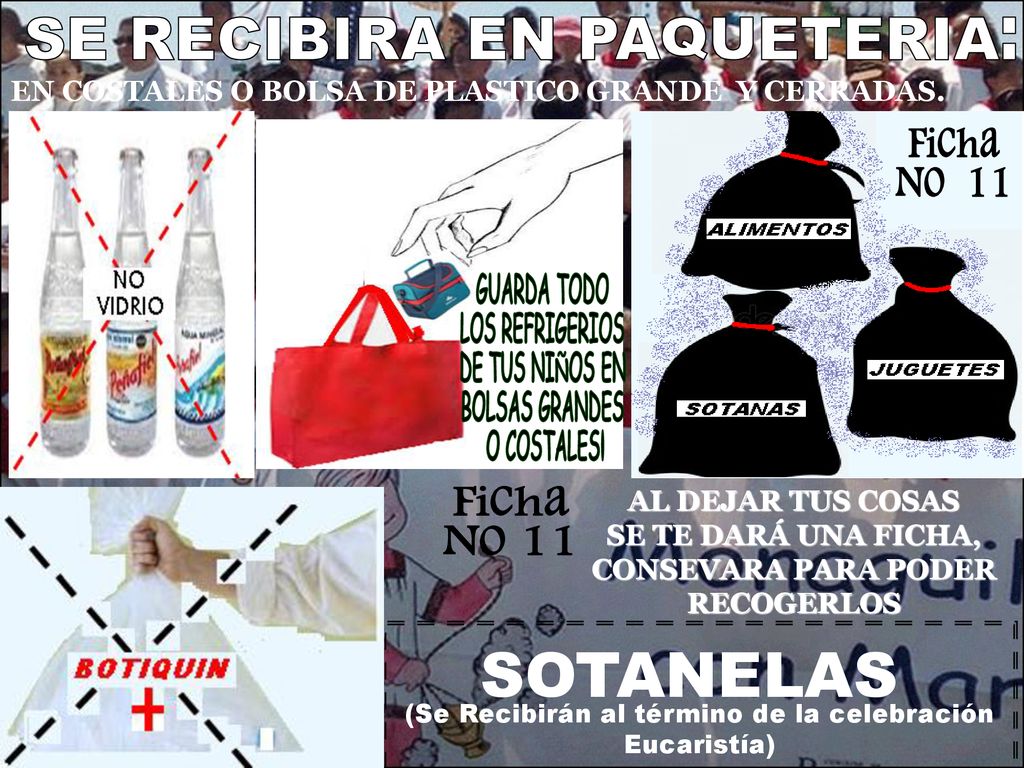 SOTANELAS SE RECIBIRA EN PAQUETERIA: Ficha No 11 Ficha No 11