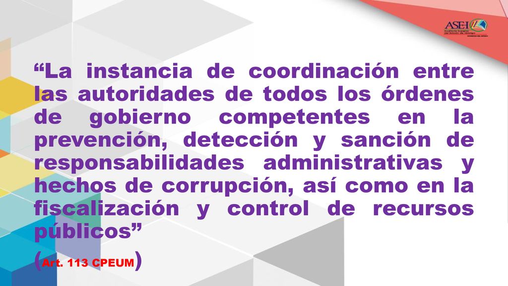 La instancia de coordinación entre las autoridades de todos los órdenes de gobierno competentes en la prevención, detección y sanción de responsabilidades administrativas y hechos de corrupción, así como en la fiscalización y control de recursos públicos