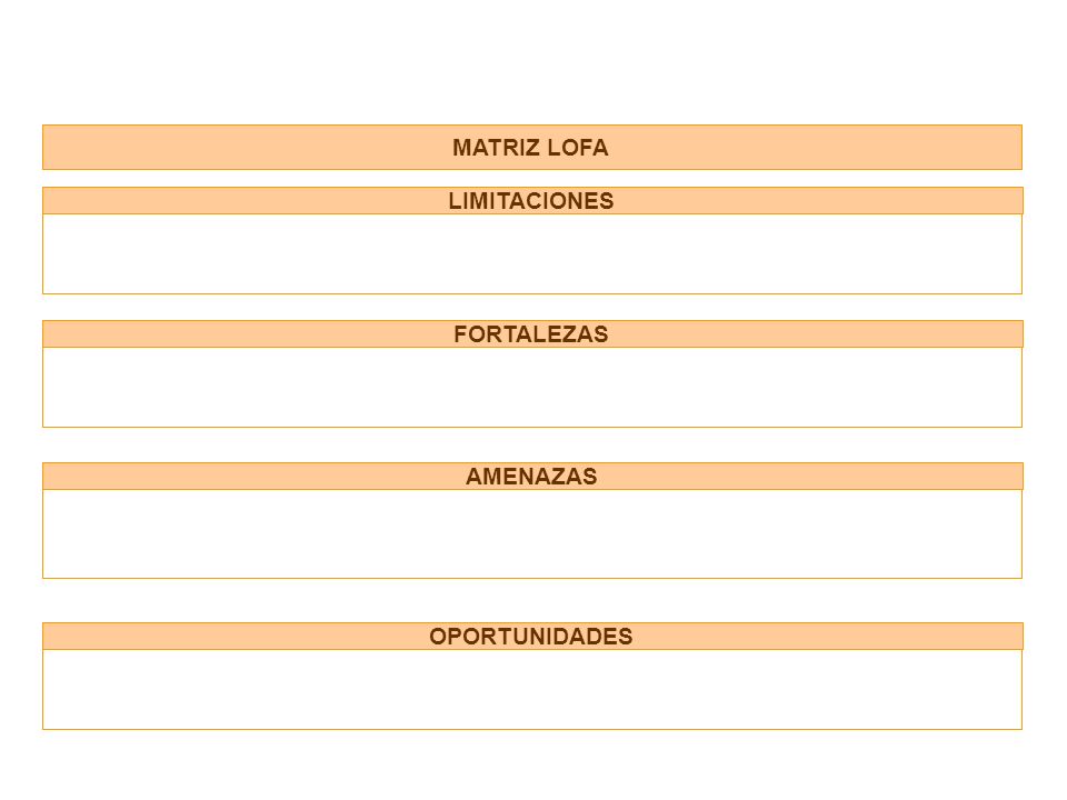 Matriz lofa referenciado por áreas estratégicas claves por macroprocesos