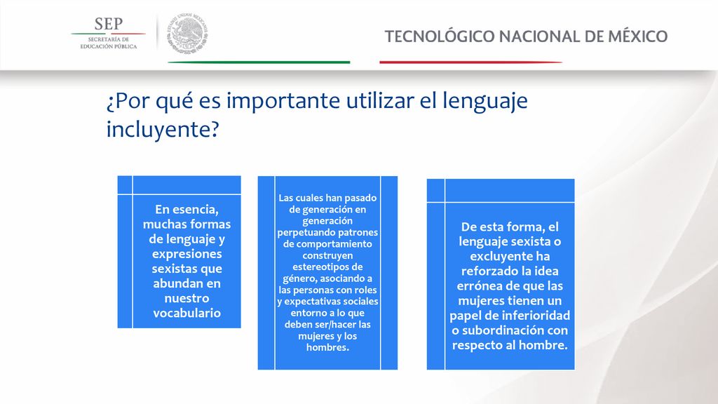 ¿Por qué es importante utilizar el lenguaje incluyente