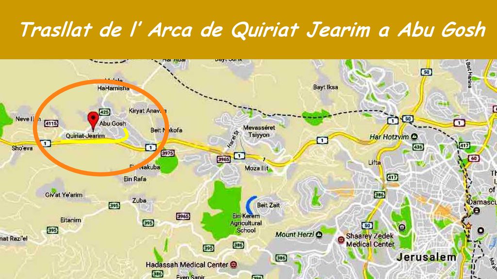 Trasllat de l’ Arca de Quiriat Jearim a Abu Gosh